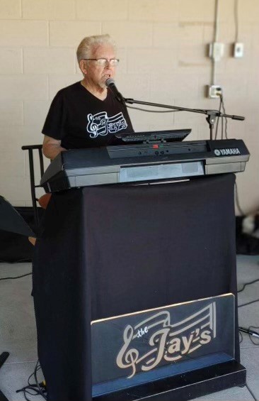 Jamming on the patio